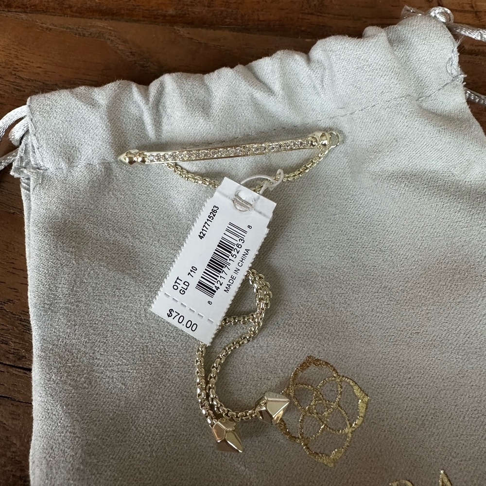 Kendra Scott Ott Adjustable Chain Bracelet in Gold